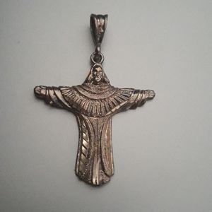 925 Sterling Silver Jesus Pendant